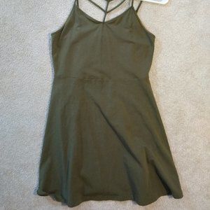 Womens Green Dress Express Size L